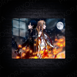Kirito | Asuna Metal Tablo
