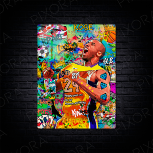 Kobe Bryant Metal Tablo