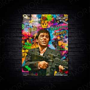 Tony Montana Metal Tablo