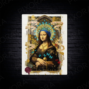 Mona Lisa Metal Tablo