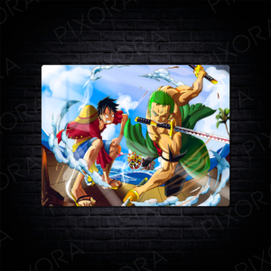 Luffy | Zoro Metal Tablo