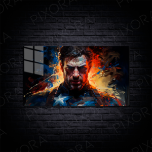 Captain America Metal Tablo