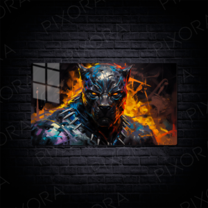 Black Panter Metal Tablo
