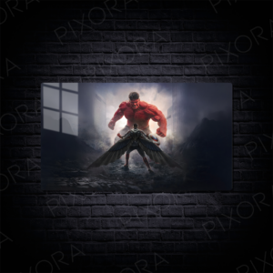 Red Hulk Metal Tablo