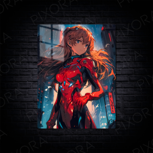 Asuka Langley Soryu Metal Tablo