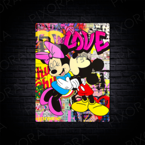 Mickey | Minnie Metal Tablo