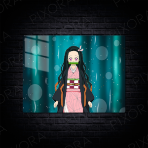 Nezuko Kamado Metal Tablo