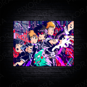 Mob Psycho 100 Metal Tablo