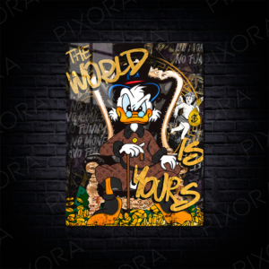 Scrooge McDuck Metal Tablo