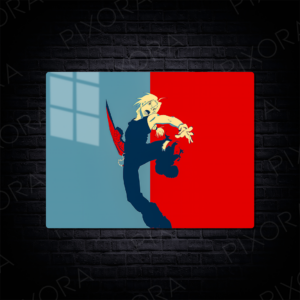 Edward Elric Metal Tablo