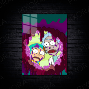 Rick and Morty Metal Tablo