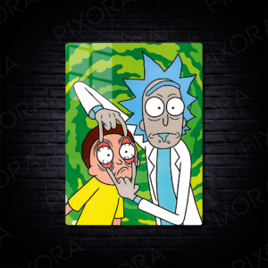 Rick and Morty Metal Tablo