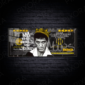 Tony Montana Metal Tablo