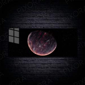Lava Planet Metal Tablo