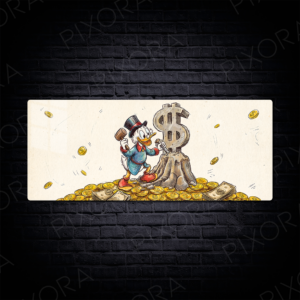 Scrooge McDuck Metal Tablo