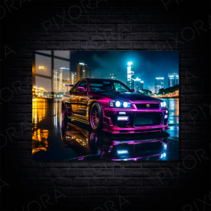 Nissan Skyline GT-R Metal Tablo