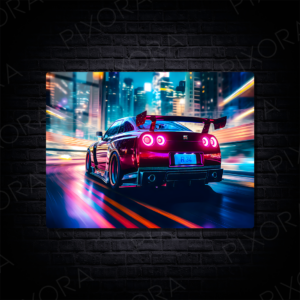 Nissan Skyline GT-R Metal Tablo