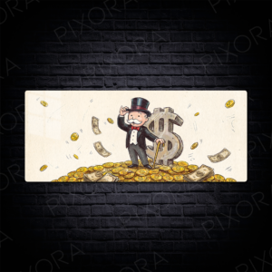 Mr. Monopoly Metal Tablo