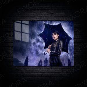Wednesday Addams Metal Tablo