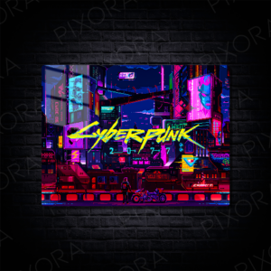 Cyberpunk 2077 Metal Tablo