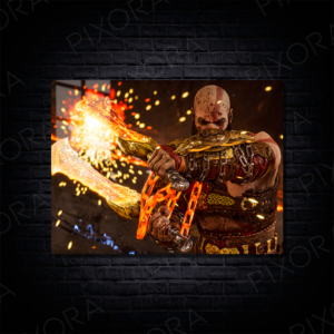 God of War Metal Tablo