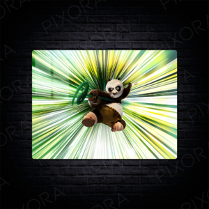 Kung Fu Panda Metal Tablo