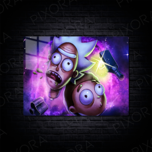 Rick and Morty Metal Tablo