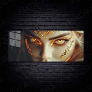 Gold Gaze Metal Tablo