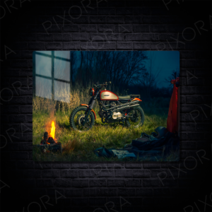 Ducati Scrambler Metal Tablo