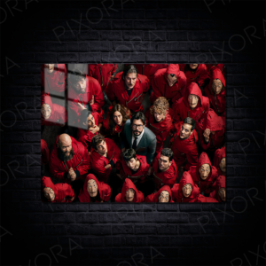 La Casa De Papel Metal Tablo
