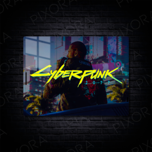 Cyberpunk 2077 Metal Tablo