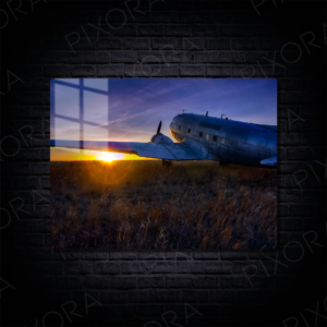Douglas DC-3 Metal Tablo