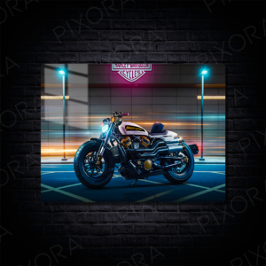 Harley Davidson Metal Tablo