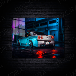 Nissan Skyline GT-R Metal Tablo