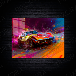 Chevrolet Corvette Metal Tablo