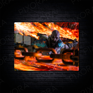 God of War Metal Tablo