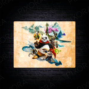 Kung Fu Panda Metal Tablo