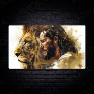 Jesus | Lion Metal Tablo
