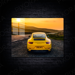 Porsche Carrera T Metal Tablo