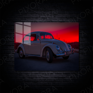 Volkswagen Beetle Metal Tablo
