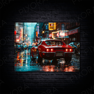 Chevrolet Corvette Stingray Metal Tablo