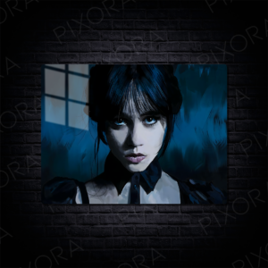 Wednesday Addams Metal Tablo