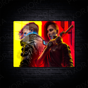 Cyberpunk 2077 Metal Tablo