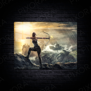 Tomb Raider Metal Tablo