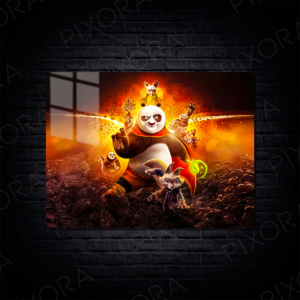 Kung Fu Panda Metal Tablo