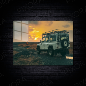 Land Rover Defender Metal Tablo