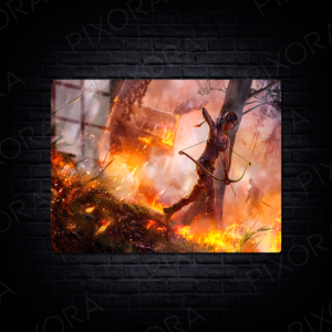 Tomb Raider Metal Tablo