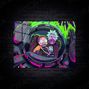 Rick and Morty Metal Tablo