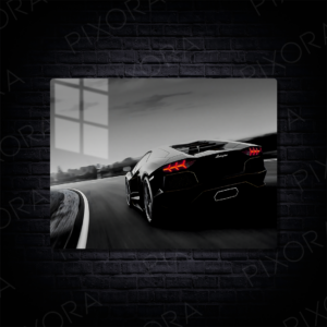 Lamborghini Aventador Metal Tablo