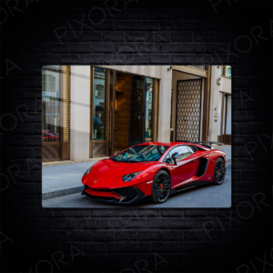 Lamborghini Aventador Metal Tablo